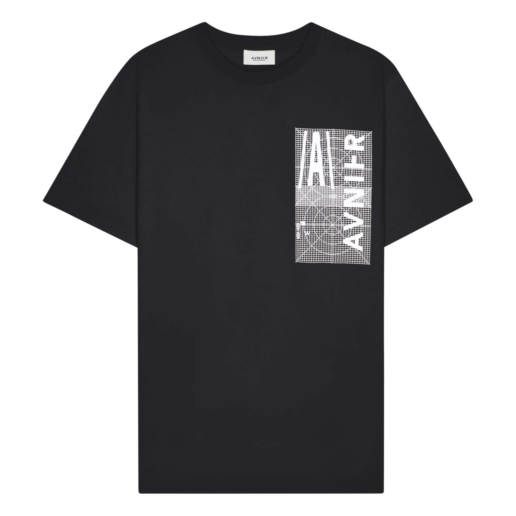 Avnier Black Source Mire Organic Cotton T-Shirt