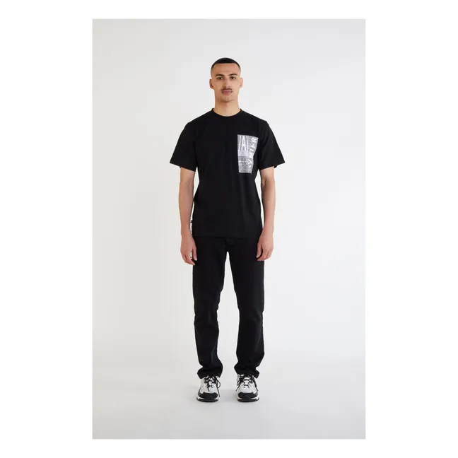 T-Shirt Source Black Mire Coton Bio | Noir