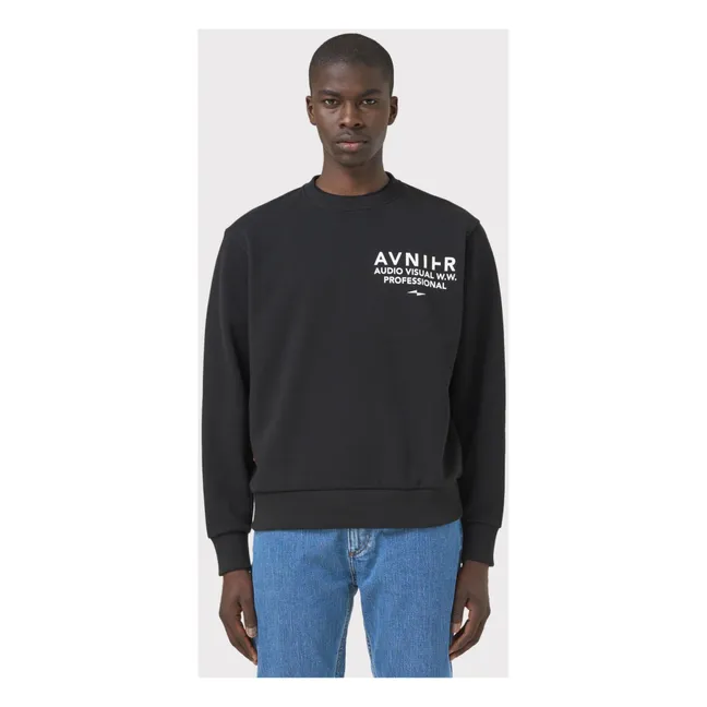 Sudadera de algodón orgánico Encore V3 | Negro
