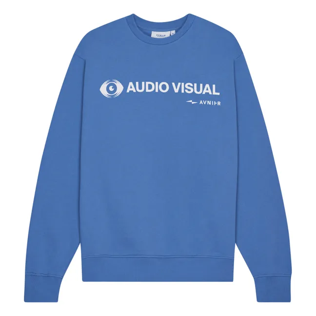 Crewneck Encore Eyes Bio-Baumwolle | Blauer Horizont