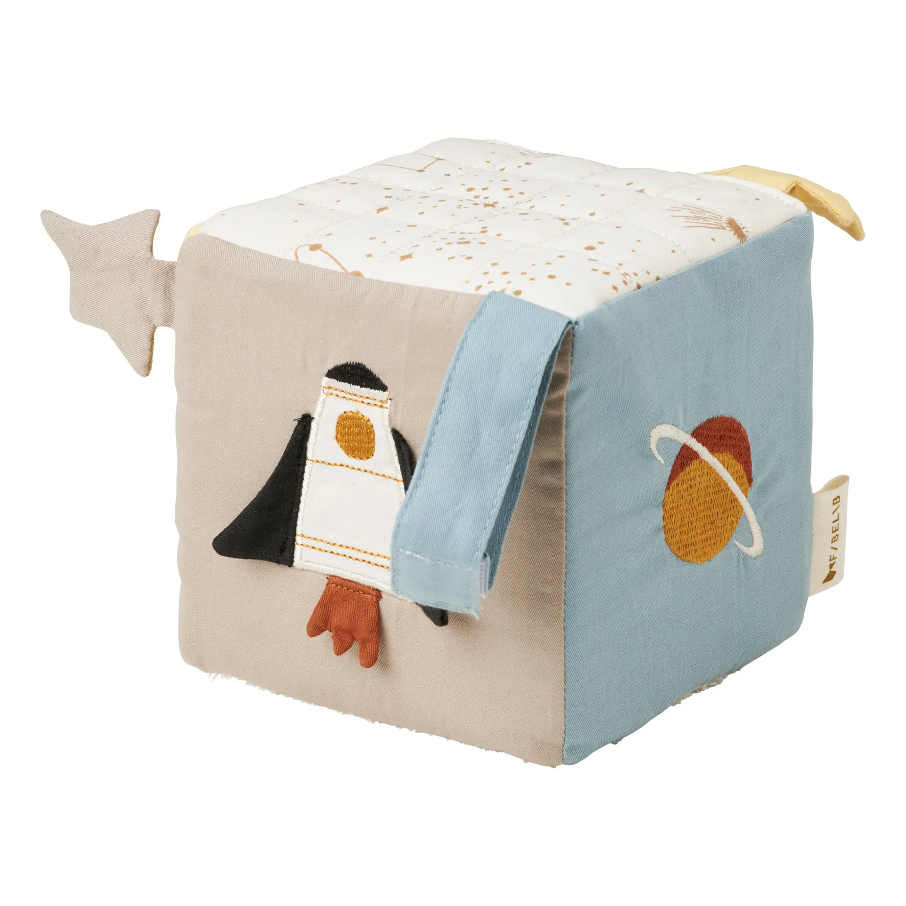 Fabelab Multicoloured Organic Cotton Activity Cube
