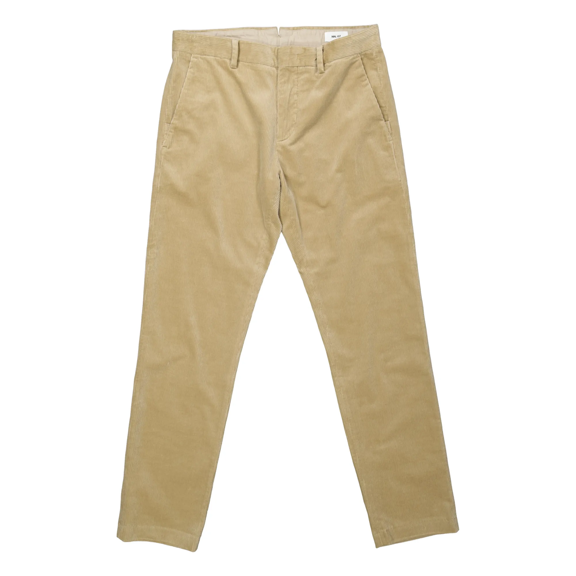 Nn.07 Beige Theo 1322 Organic Cotton Velour Trousers