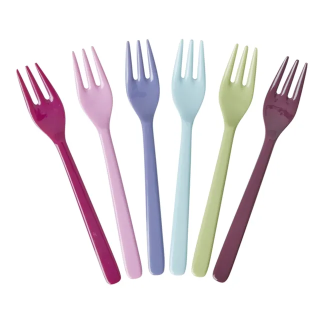 Colour forks - Set of 6
