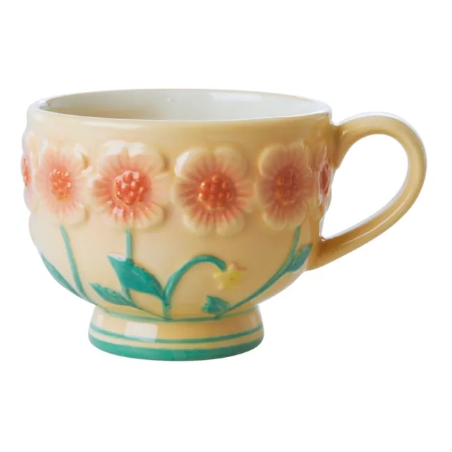 Tasse aus Keramik | Cremefarben