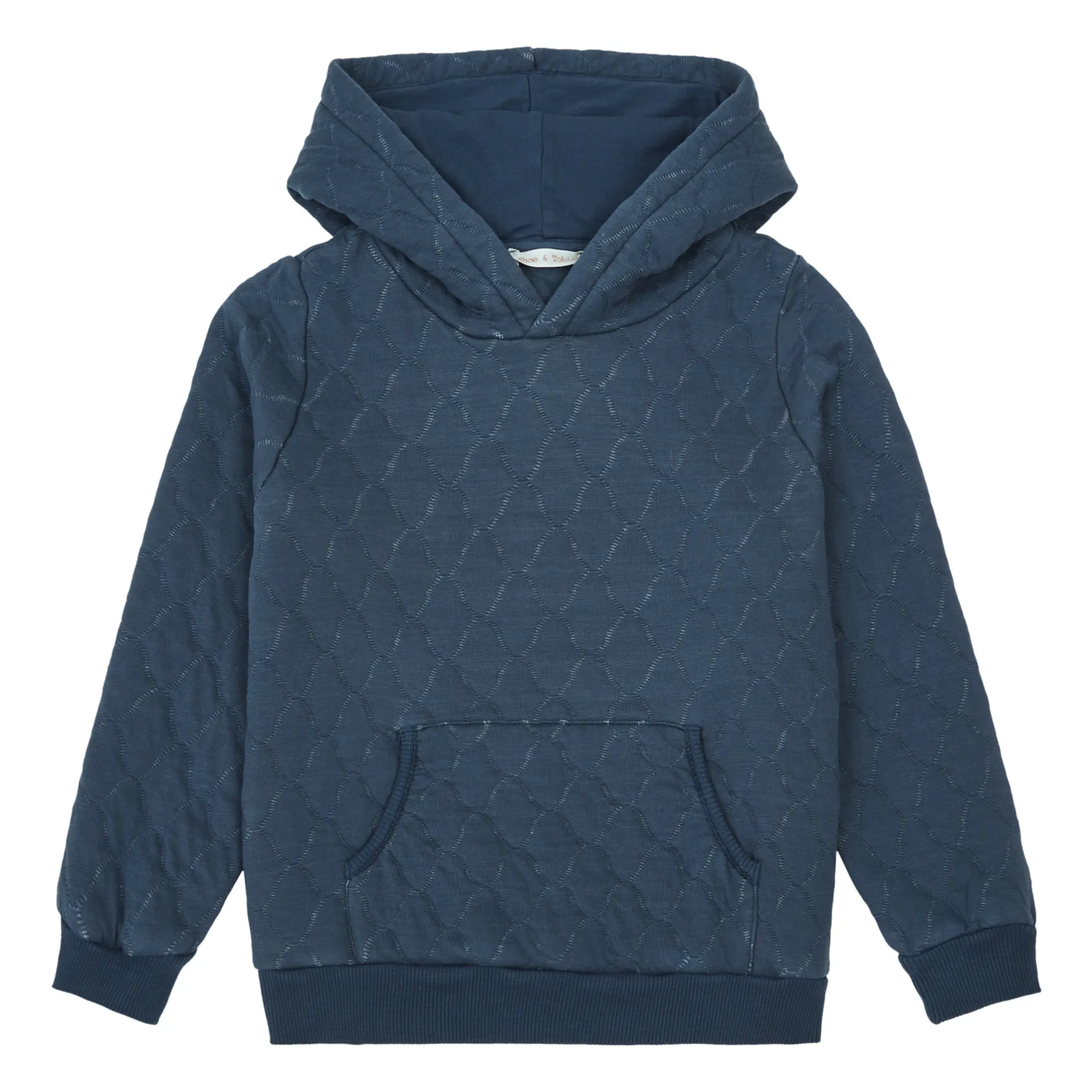 Zhoe & Tobiah Navy Blue Quilted Hoodie