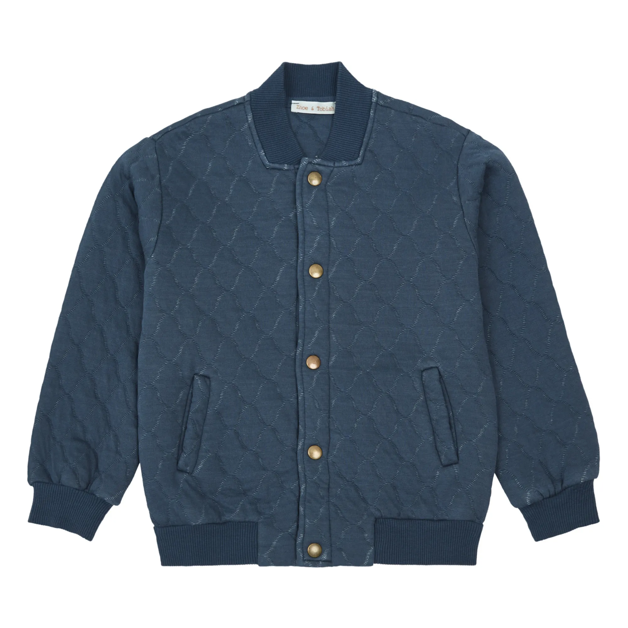 Zhoe & Tobiah Navy Blue Quilted Fleece Jacket