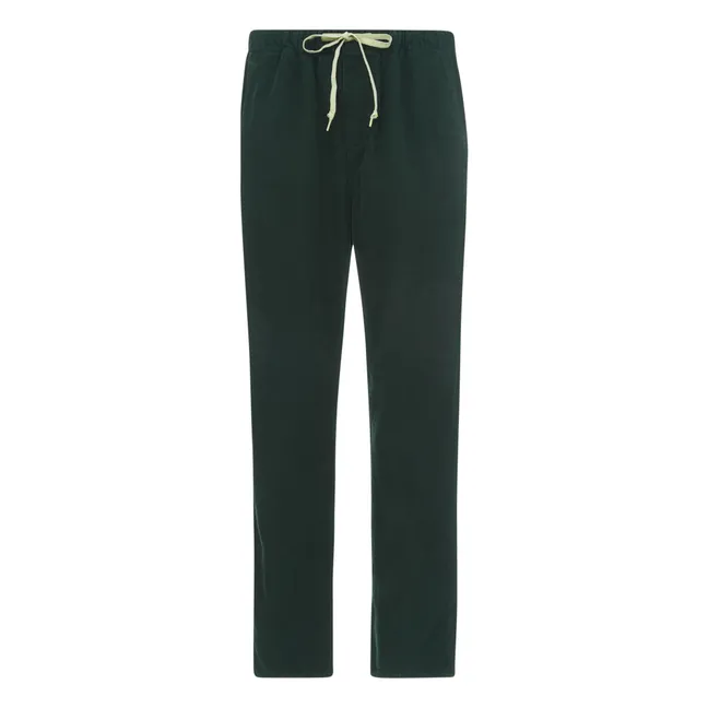 Pantalon Pizzy Velours Côtelé - Collection Femme | Vert foncé