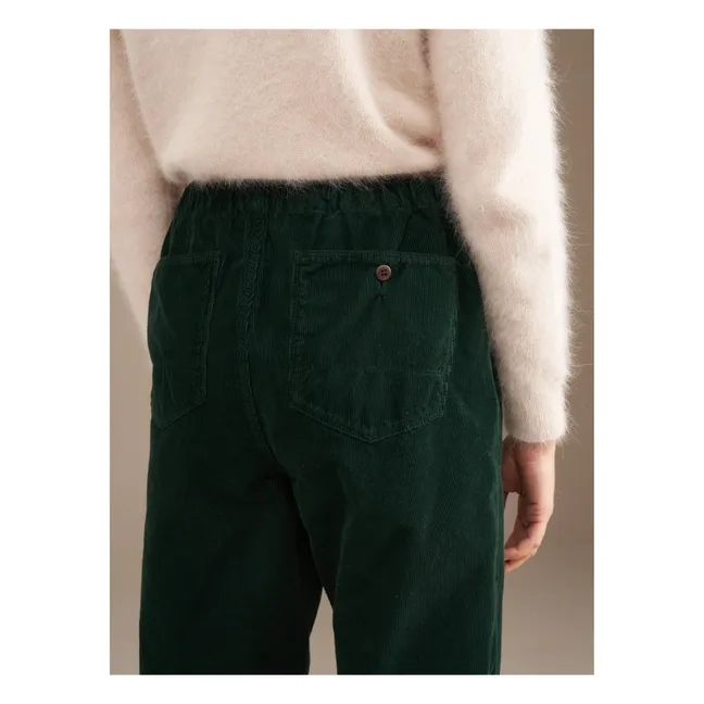 Pantalon Pizzy Velours Côtelé - Collection Femme | Vert foncé