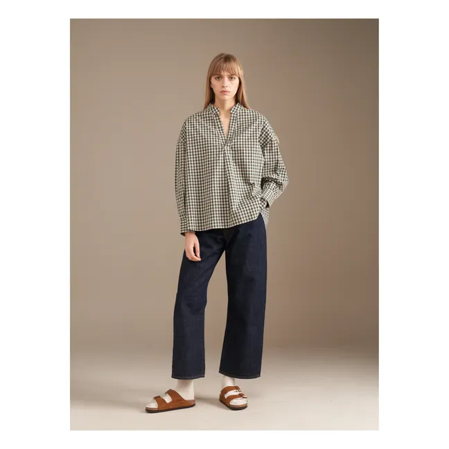 Blouse Gent Carreaux - Collection Femme | Bleu