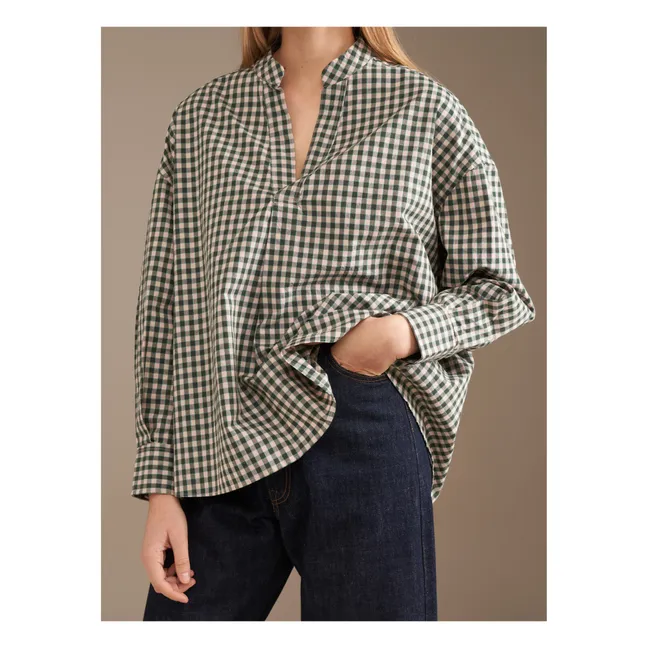 Blouse Gent Carreaux - Collection Femme | Bleu