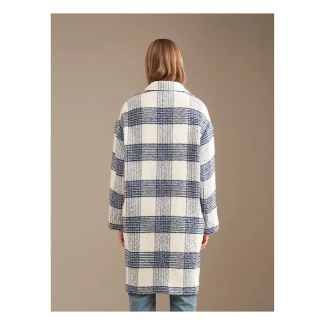 Abrigo de lana Claire Carreaux - Colección Mujer | Azul