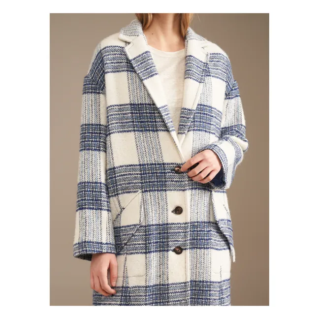 Abrigo de lana Claire Carreaux - Colección Mujer | Azul
