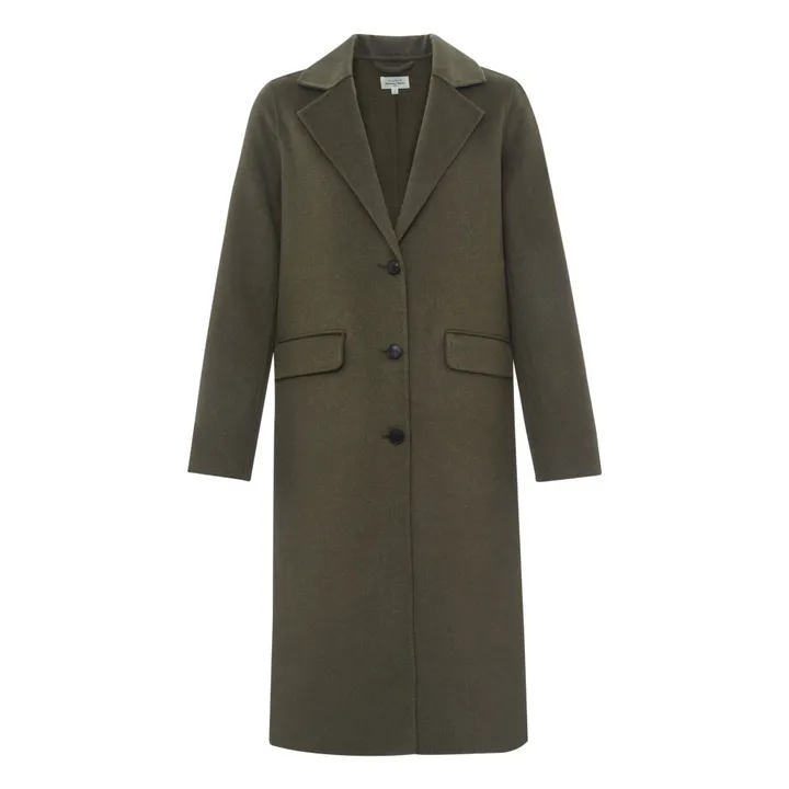 Hartford Villa Wool Coat Khaki Smallable