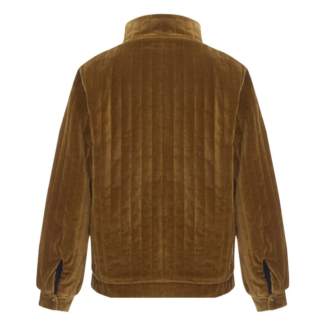 Veste Fourrée Coton Velours Matelassé Rita - Collection Femme  | Bronze