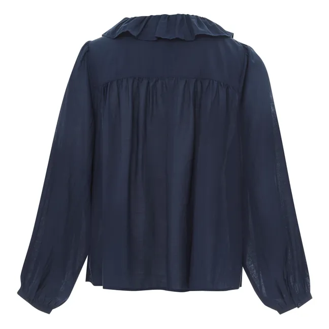 Naples blouse | Petrol blue