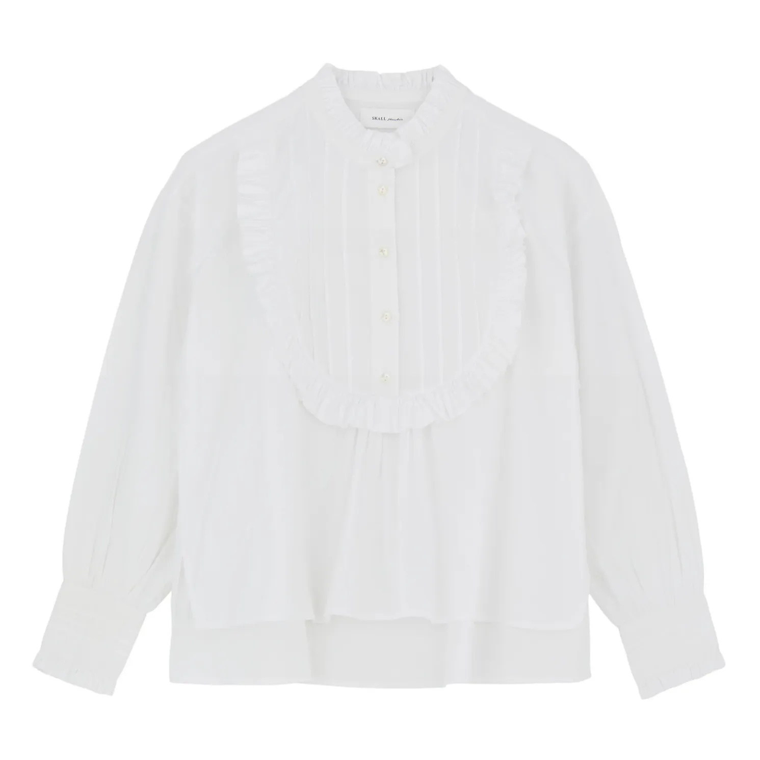 Skall Studio White Elsie Organic Cotton Blouse