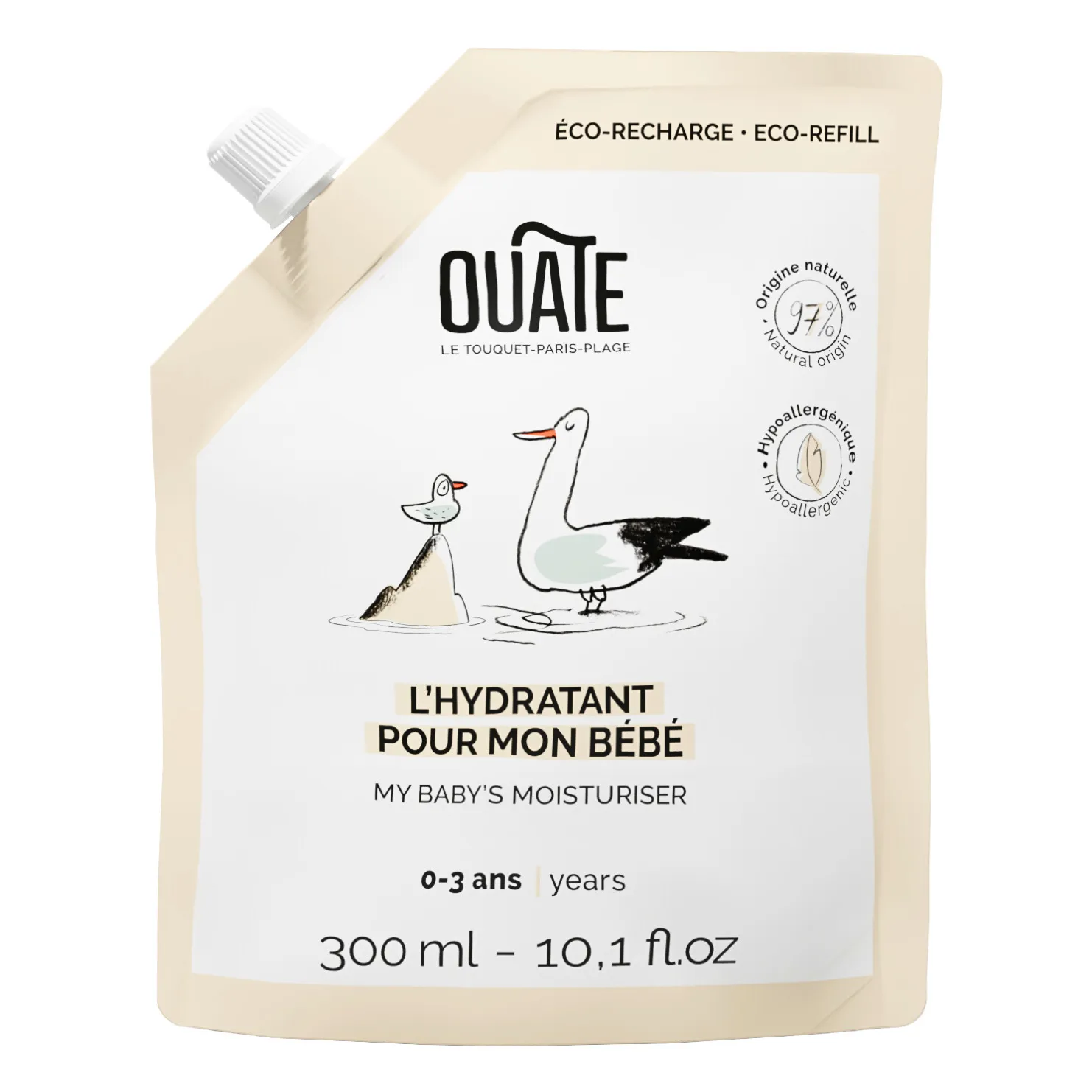 Ouate - Soin hydratant pour mon bébé - recharge - 300 ml (Ouate) - Couverture