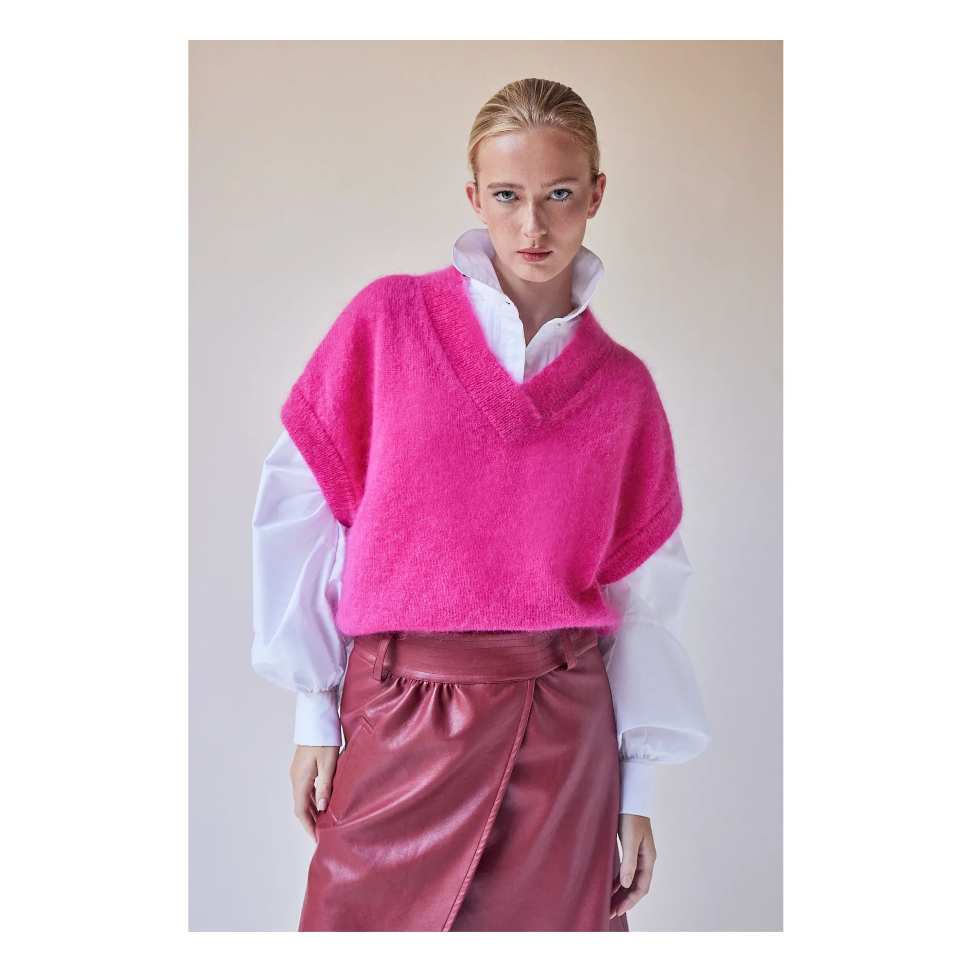 Cardigan Pull Fushia Zara ZARA TIMELESS 100% CASHMERE JUMPER