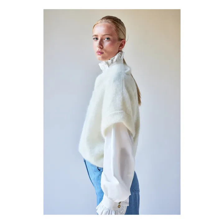 Maglione senza maniche Milo | Bianco- Immagine del prodotto n°0