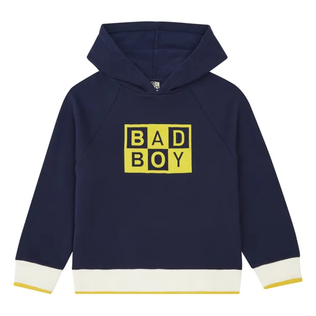 Bad Boy Organic Cotton Hoodie | Navy blue