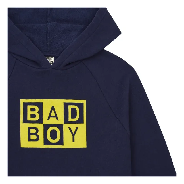 Bad Boy Organic Cotton Hoodie | Navy blue