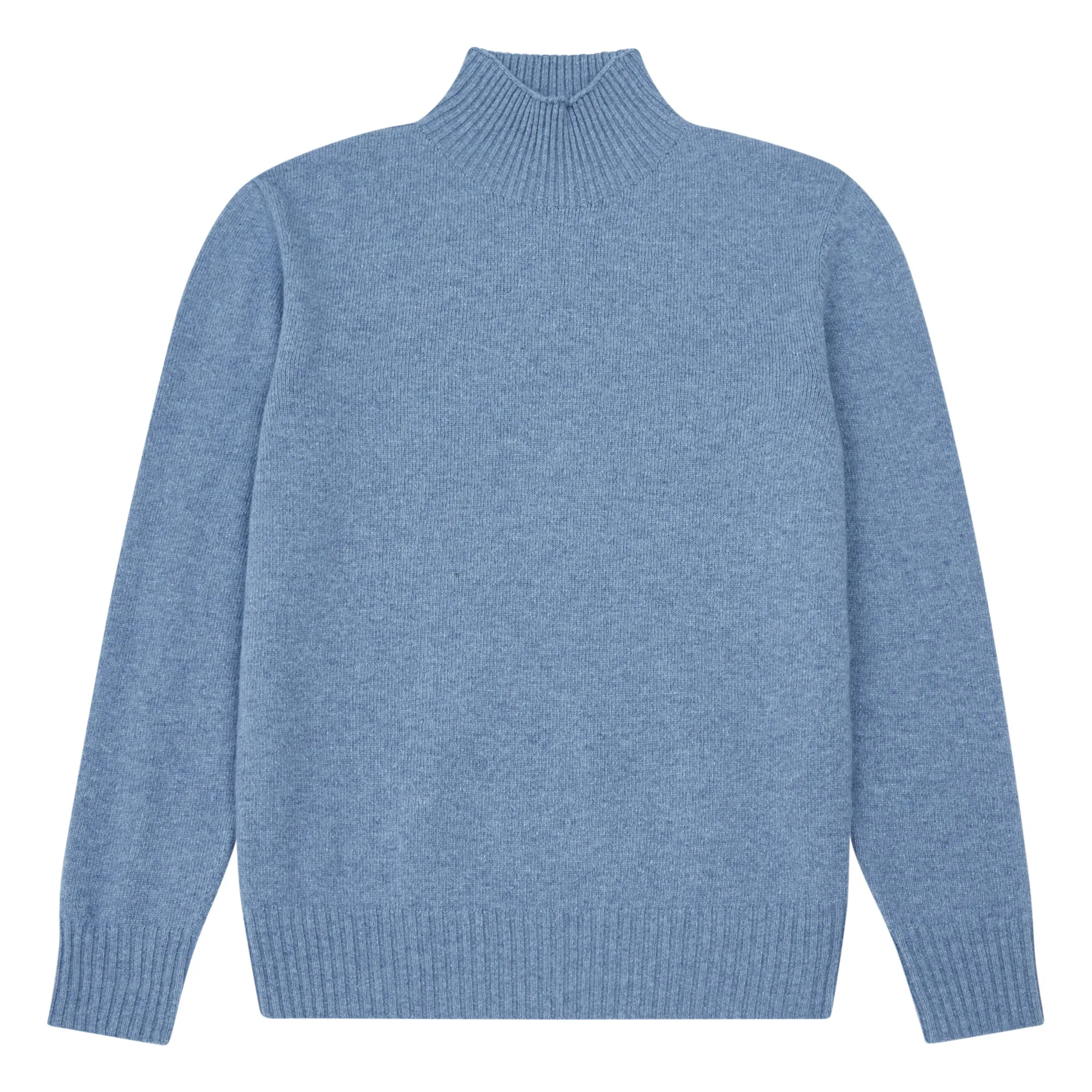 Nn.07 Blue Clark 6624 Wool Turtleneck Jumper
