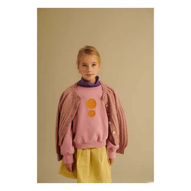Alpaca wool cardigan | Pink