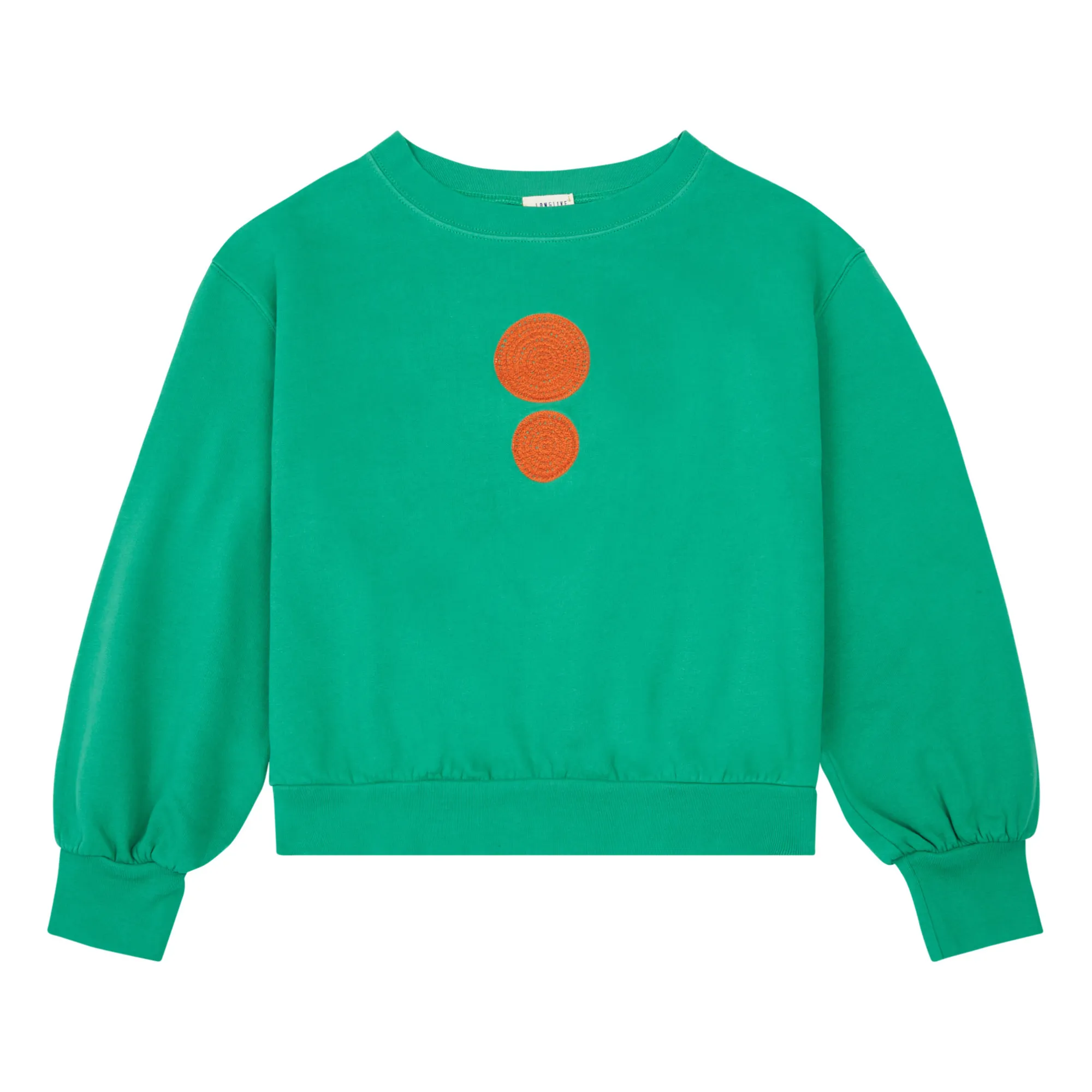 Longlivethequeen Green Organic Cotton Print Sweatshirt