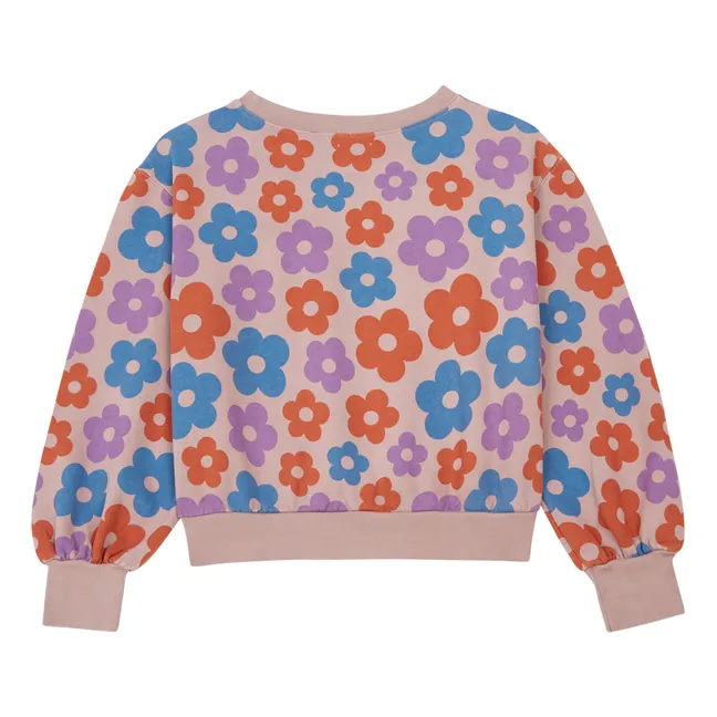 Sweat Fleurs Coton Bio | Rose