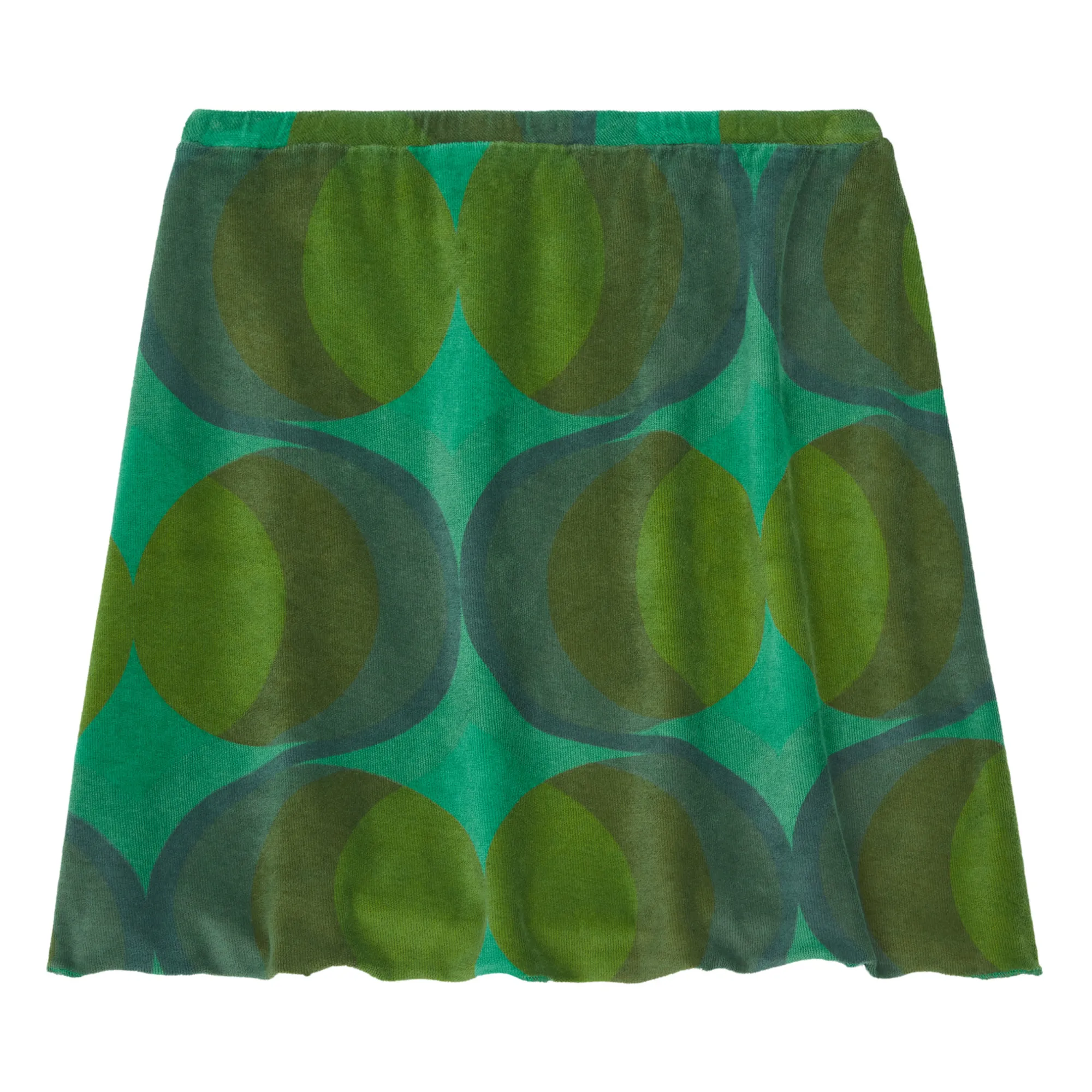 Longlivethequeen Green Retro Skirt Organic Cotton