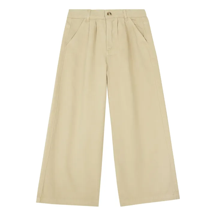 Cotton Chino Trousers | Beige- Product image n°0