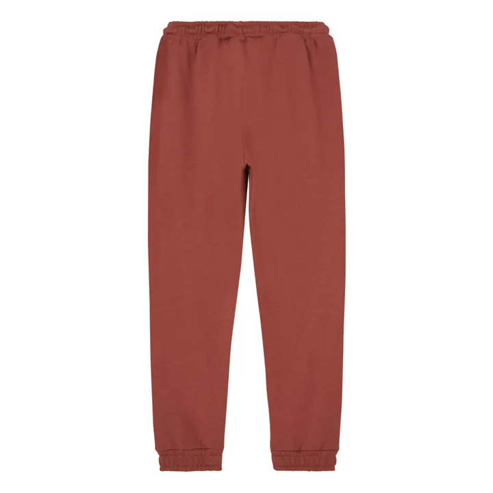 Organic Cotton Joggers | Brick red- Product image n°3