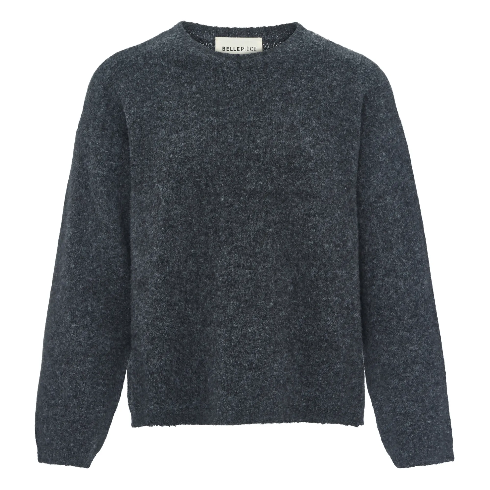 Bellepiece Charcoal Grey Derby Jumper Extra Fine Merino Wool