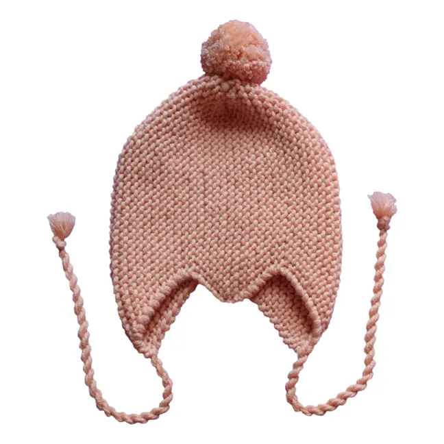 Sombrero de merino hecho a mano | Rosa Melocotón