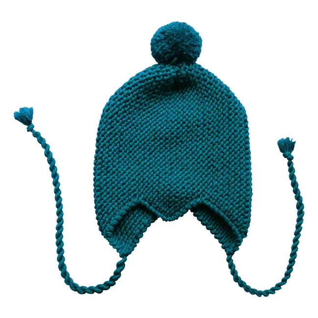 Sombrero de merino hecho a mano | Azul Marino