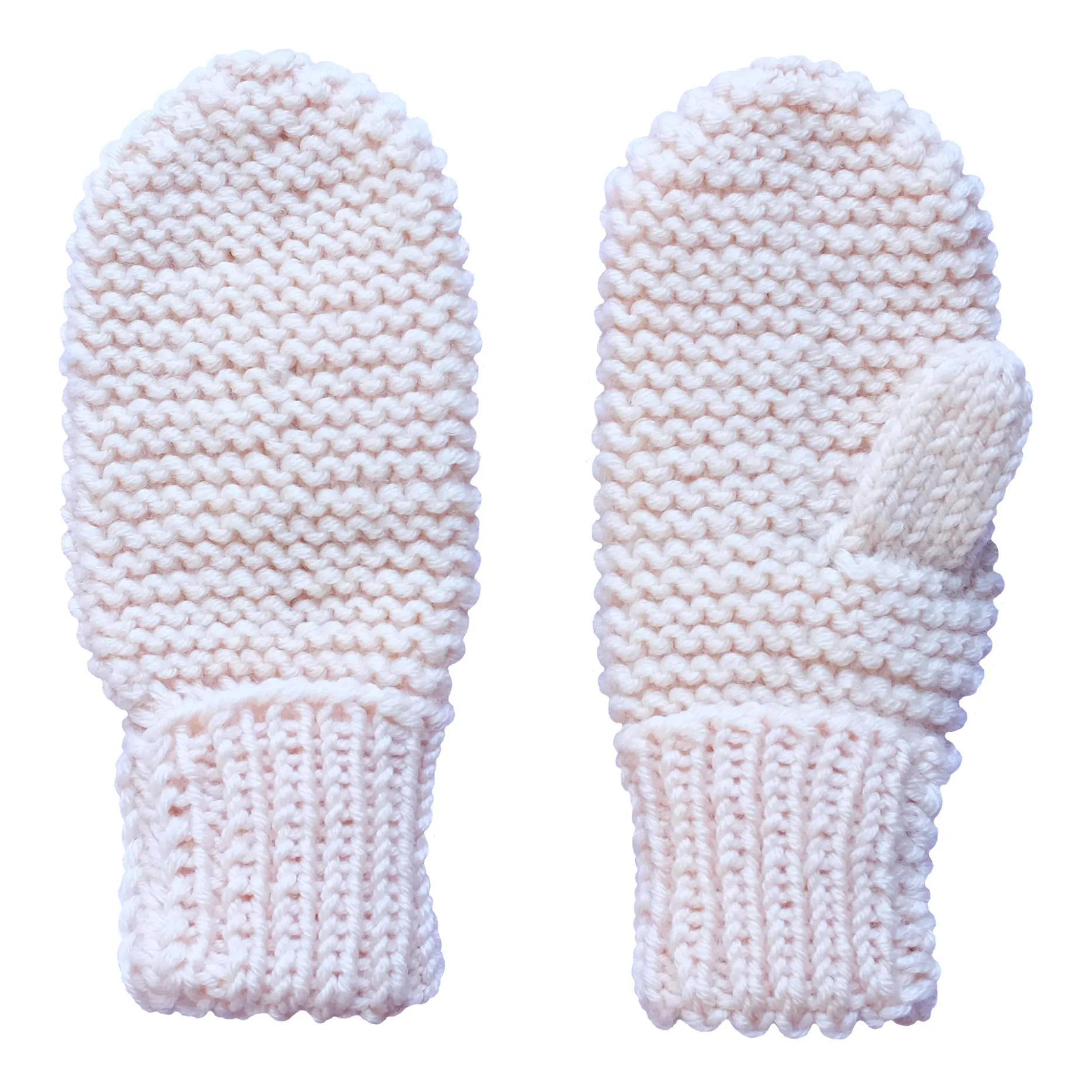 Rko Cream Merino Wool Mittens
