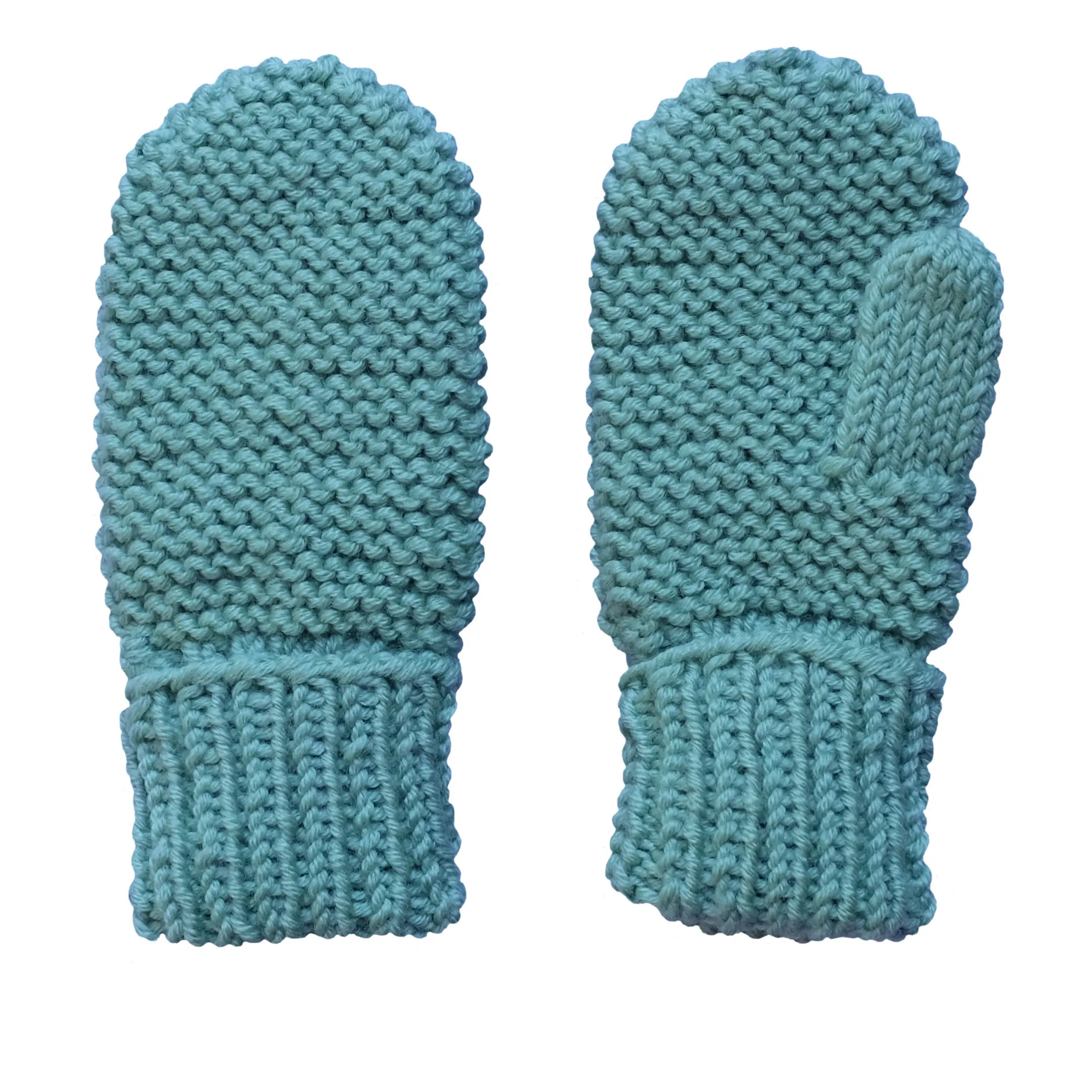 Rko Pistachio Green Merino Wool Mittens