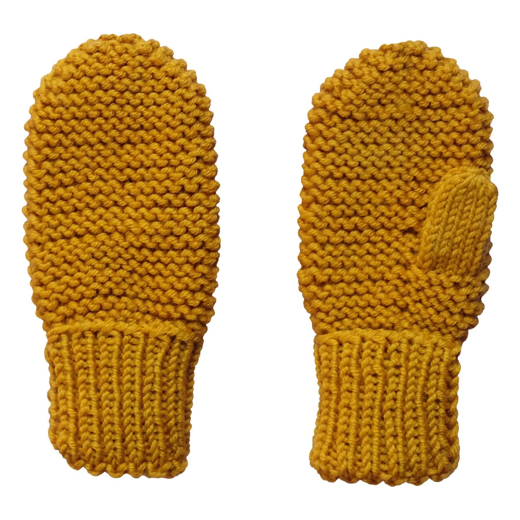 Rko Mustard Merino Wool Mittens
