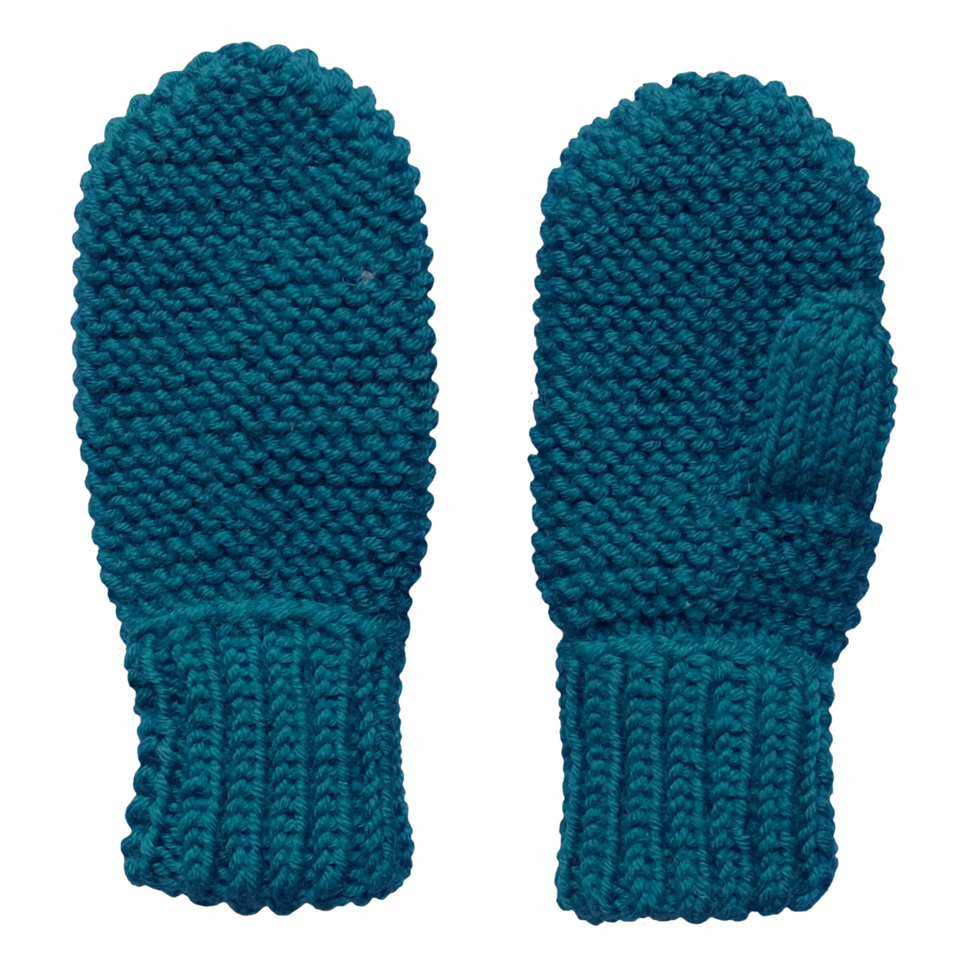 Rko Navy Blue Merino Wool Mittens