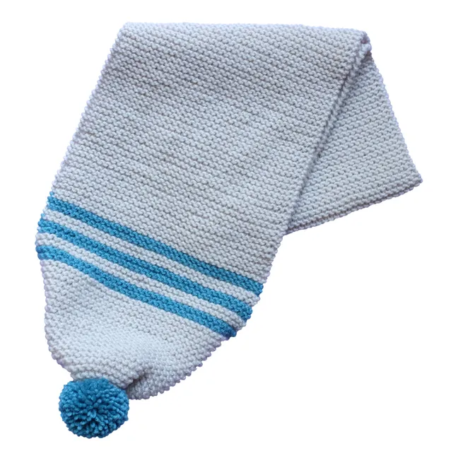 Bufanda de rayas | Azul Turquesa