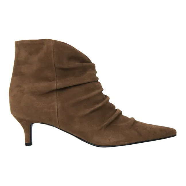 【関税込み】Reike Nen ブラウン Slim Line ブーツ Brown Slim Line Boots by Reike Nen on Sale