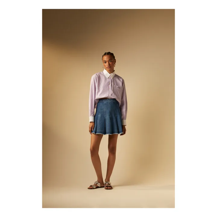 Jupe Jini Denim | Bleu- Image produit n°1
