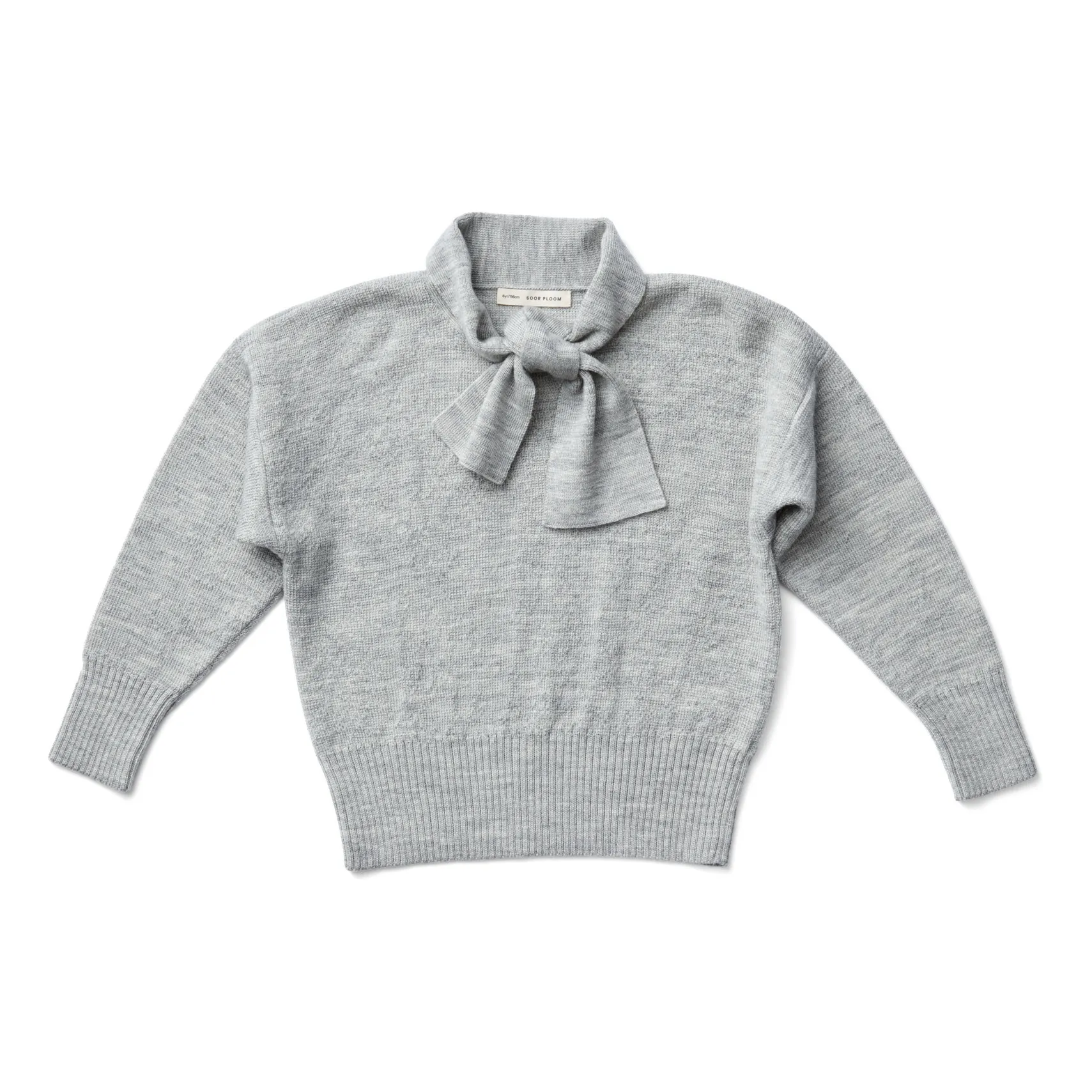 Soor Ploom - Merino-Pullover Capucine - Grau Meliert | Smallable 