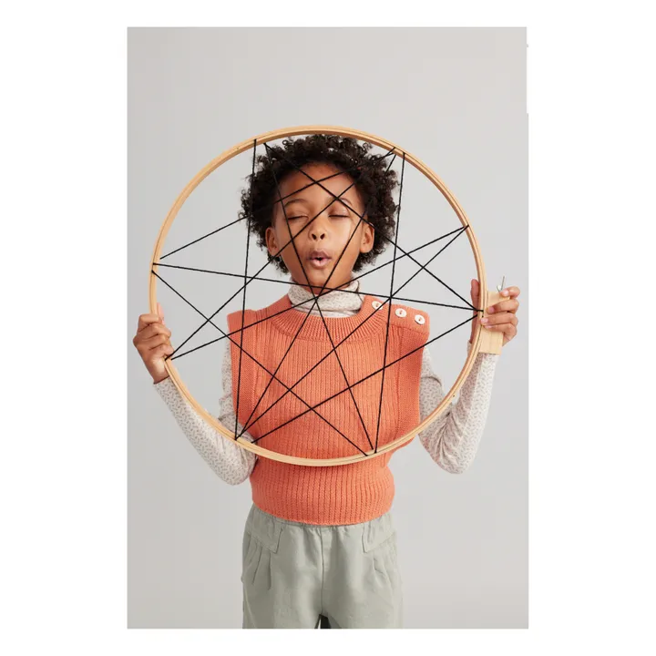 Soor Ploom - Everdine Merino Wool Vest - Coral | Smallable 