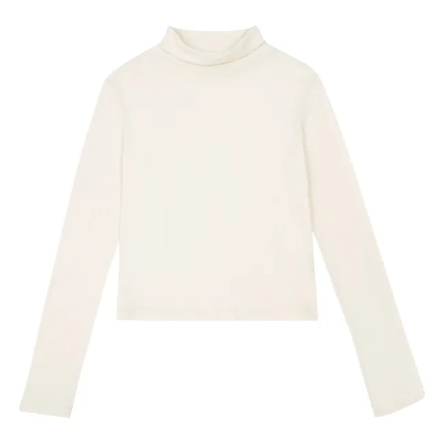 Organic cotton turtleneck | Ecru