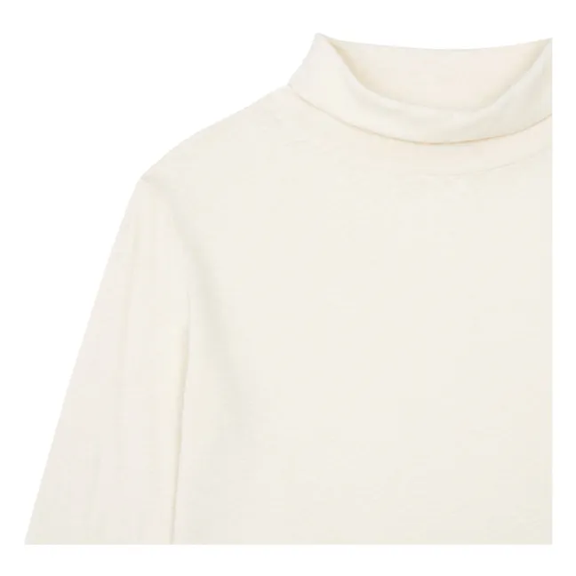 Organic cotton turtleneck | Ecru