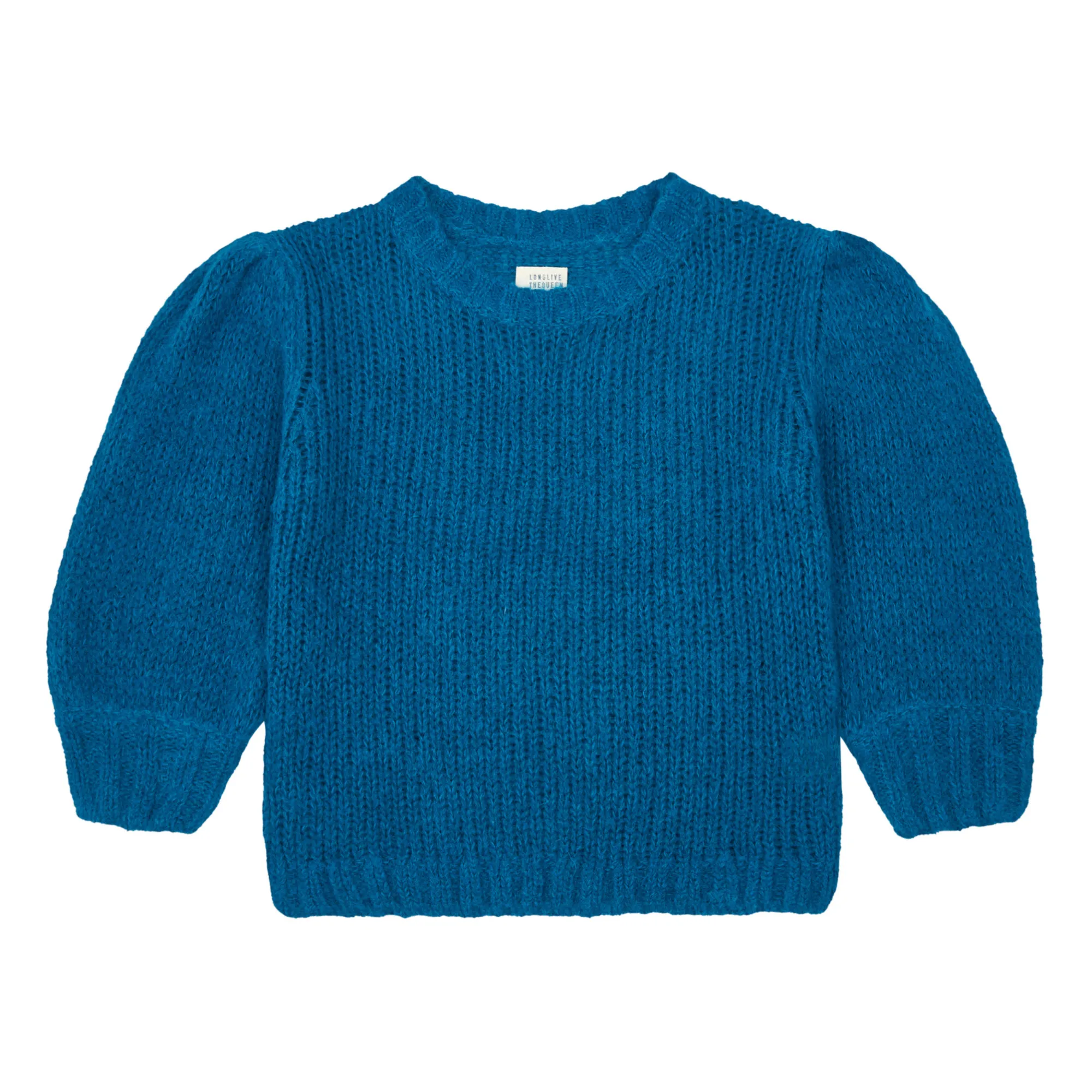Longlivethequeen Petrol Blue Mohair Pullover