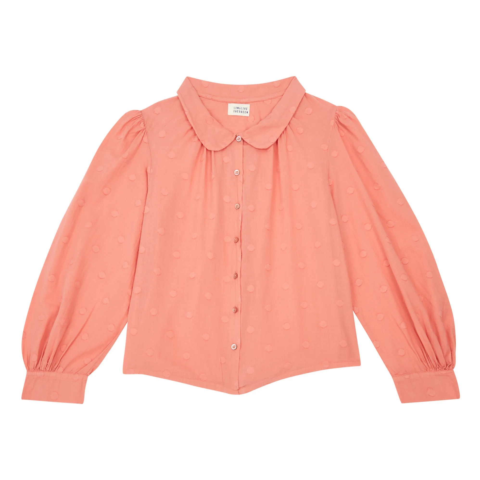 Longlivethequeen Peach Polka Dot Blouse