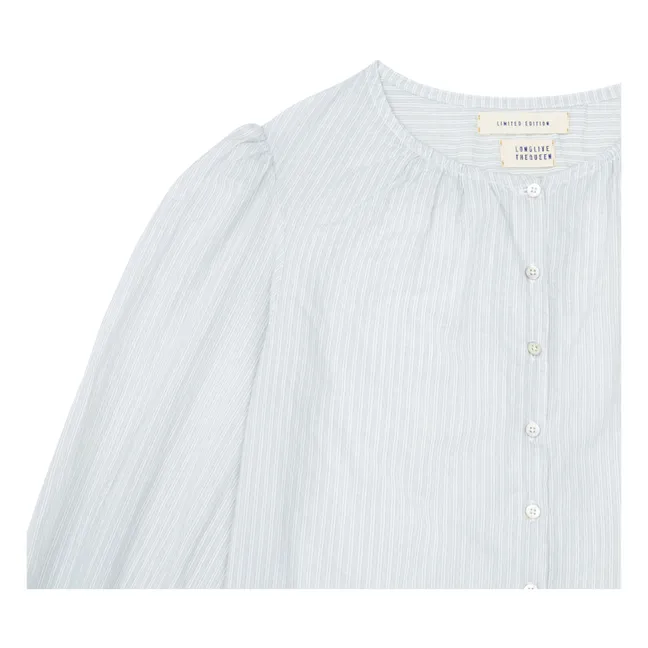 Blouse Rayée | Gris