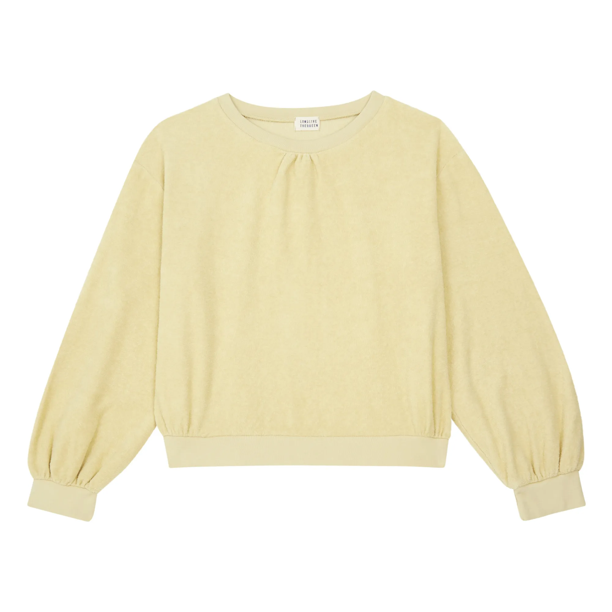 Longlivethequeen Vanilla Organic Cotton Terry Sweatshirt